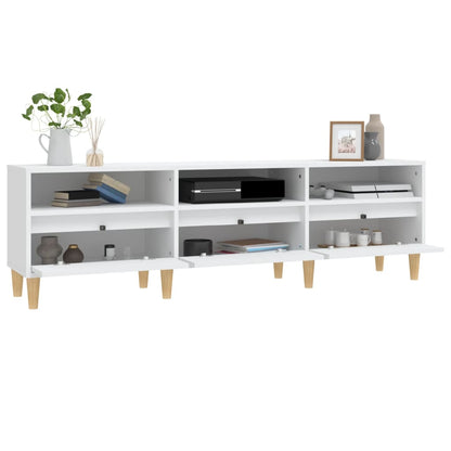 Tv Skříňka 150 X 30 X 44,5 Cm Kompozitní Dřevo Bílá