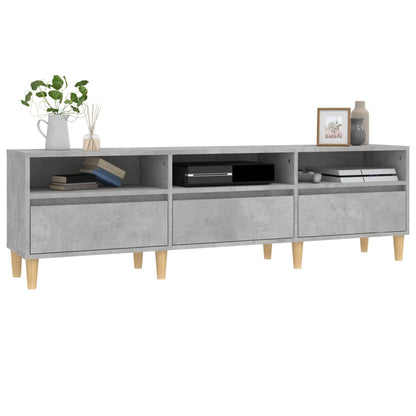 Tv Skříňka Betonově Šedá 150 X 30 X 44,5 Cm Kompozitní Dřevo Betonová Šedá