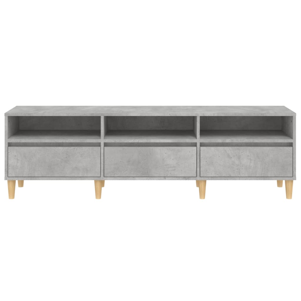 Tv Skříňka Betonově Šedá 150 X 30 X 44,5 Cm Kompozitní Dřevo Betonová Šedá