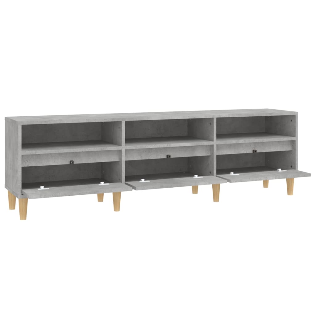 Tv Skříňka Betonově Šedá 150 X 30 X 44,5 Cm Kompozitní Dřevo Betonová Šedá