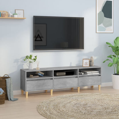Tv Skříňka Betonově Šedá 150 X 30 X 44,5 Cm Kompozitní Dřevo Betonová Šedá