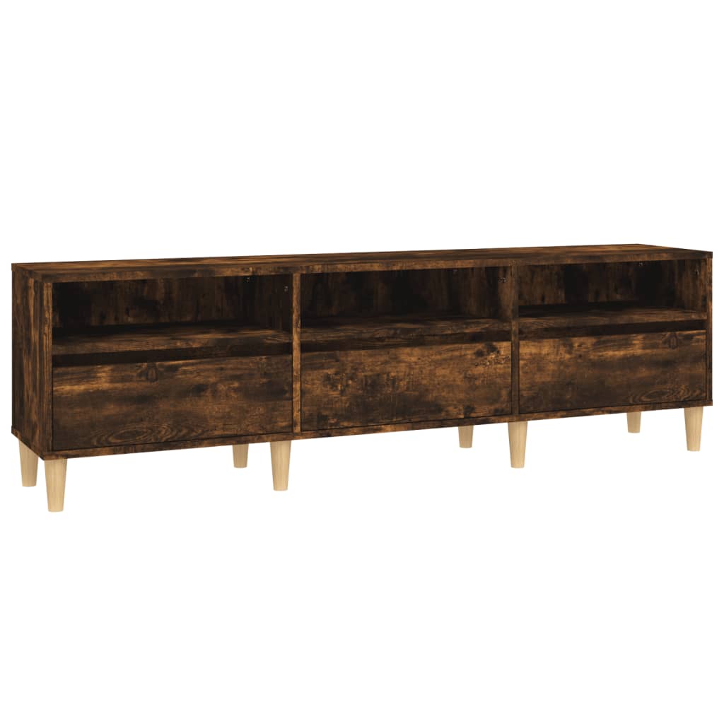 Tv Skříňka 150 X 30 X 44,5 Cm Kompozitní Dřevo Kouřový Dub