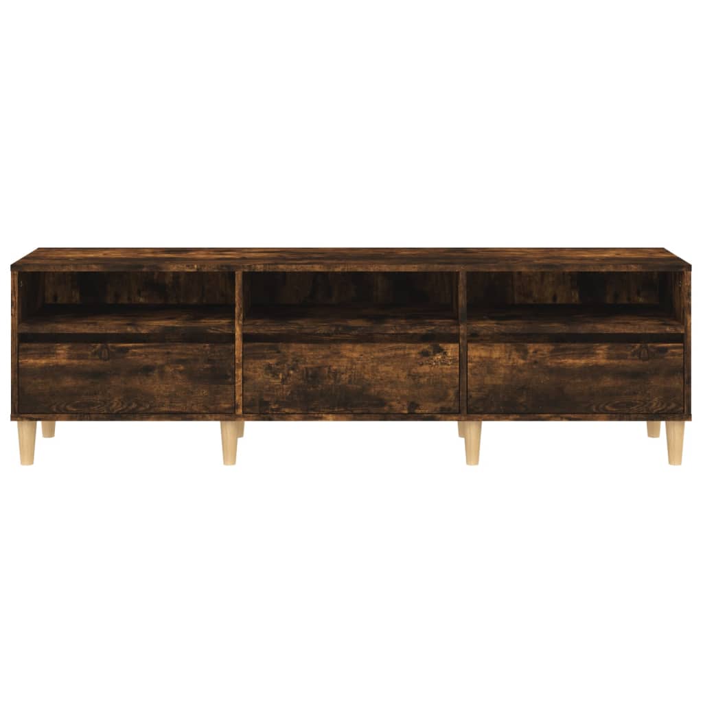 Tv Skříňka 150 X 30 X 44,5 Cm Kompozitní Dřevo Kouřový Dub