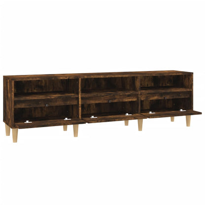 Tv Skříňka 150 X 30 X 44,5 Cm Kompozitní Dřevo Kouřový Dub