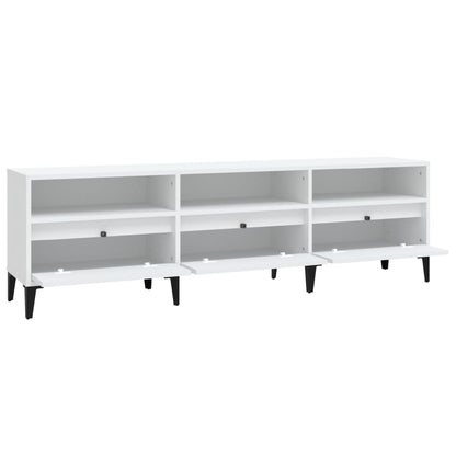 Tv Skříňka 150 X 30 X 44,5 Cm Kompozitní Dřevo Bílá
