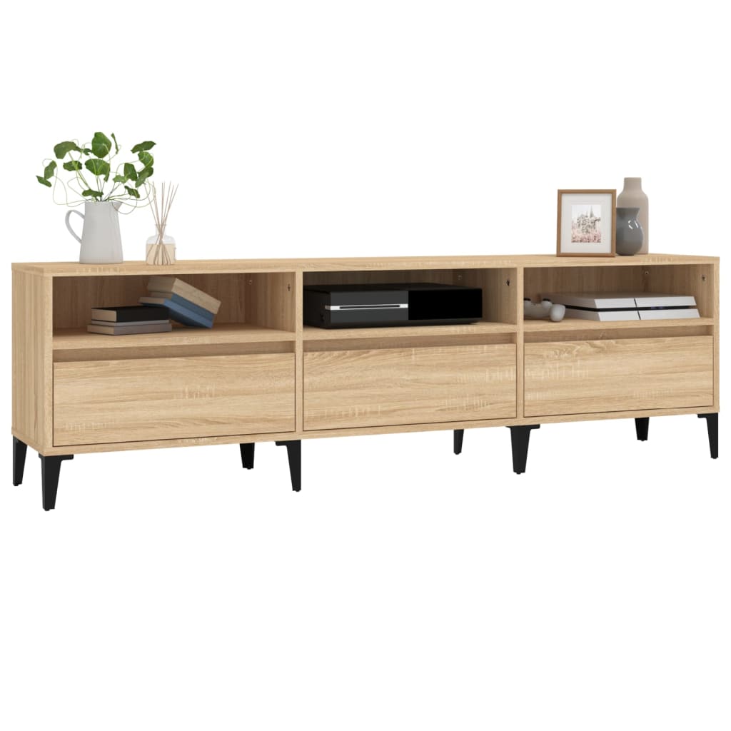 Tv Skříňka Dub Sonoma 150 X 30 X 44,5 Cm Kompozitní Dřevo
