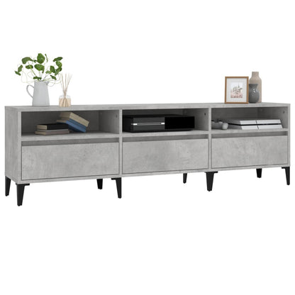 Tv Skříňka Betonově Šedá 150 X 30 X 44,5 Cm Kompozitní Dřevo Betonová Šedá