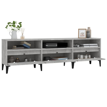 Tv Skříňka Betonově Šedá 150 X 30 X 44,5 Cm Kompozitní Dřevo Betonová Šedá
