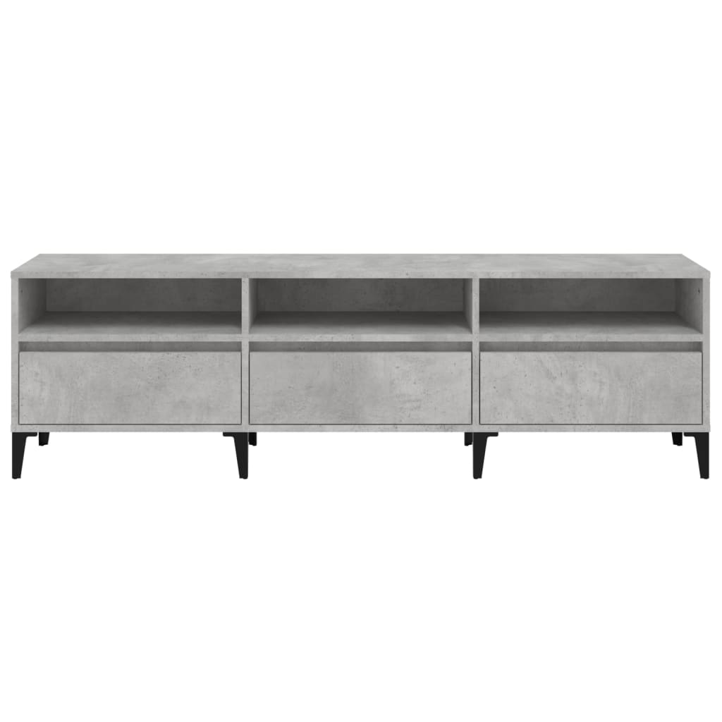 Tv Skříňka Betonově Šedá 150 X 30 X 44,5 Cm Kompozitní Dřevo Betonová Šedá