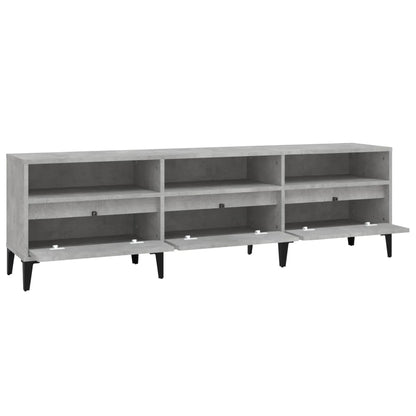 Tv Skříňka Betonově Šedá 150 X 30 X 44,5 Cm Kompozitní Dřevo Betonová Šedá
