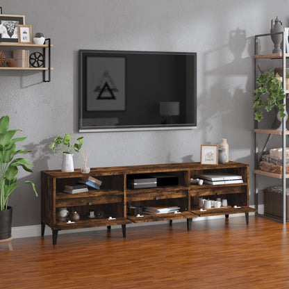 Tv Skříňka Kouřový Dub 150 X 30 X 44,5 Cm Kompozitní Dřevo