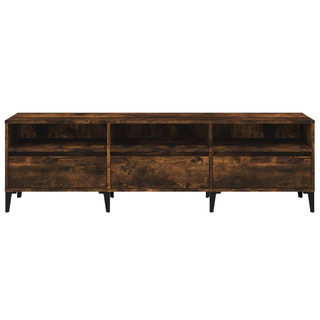 Tv Skříňka Kouřový Dub 150 X 30 X 44,5 Cm Kompozitní Dřevo