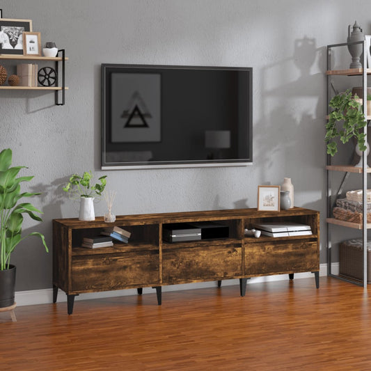 Tv Skříňka Kouřový Dub 150 X 30 X 44,5 Cm Kompozitní Dřevo