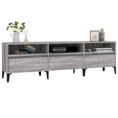 Tv Skříňka Šedá Sonoma 150 X 30 X 44,5 Cm Kompozitní Dřevo Šedá Sonoma