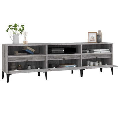 Tv Skříňka Šedá Sonoma 150 X 30 X 44,5 Cm Kompozitní Dřevo Šedá Sonoma