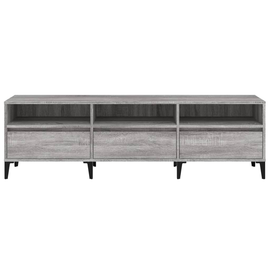 Tv Skříňka Šedá Sonoma 150 X 30 X 44,5 Cm Kompozitní Dřevo Šedá Sonoma