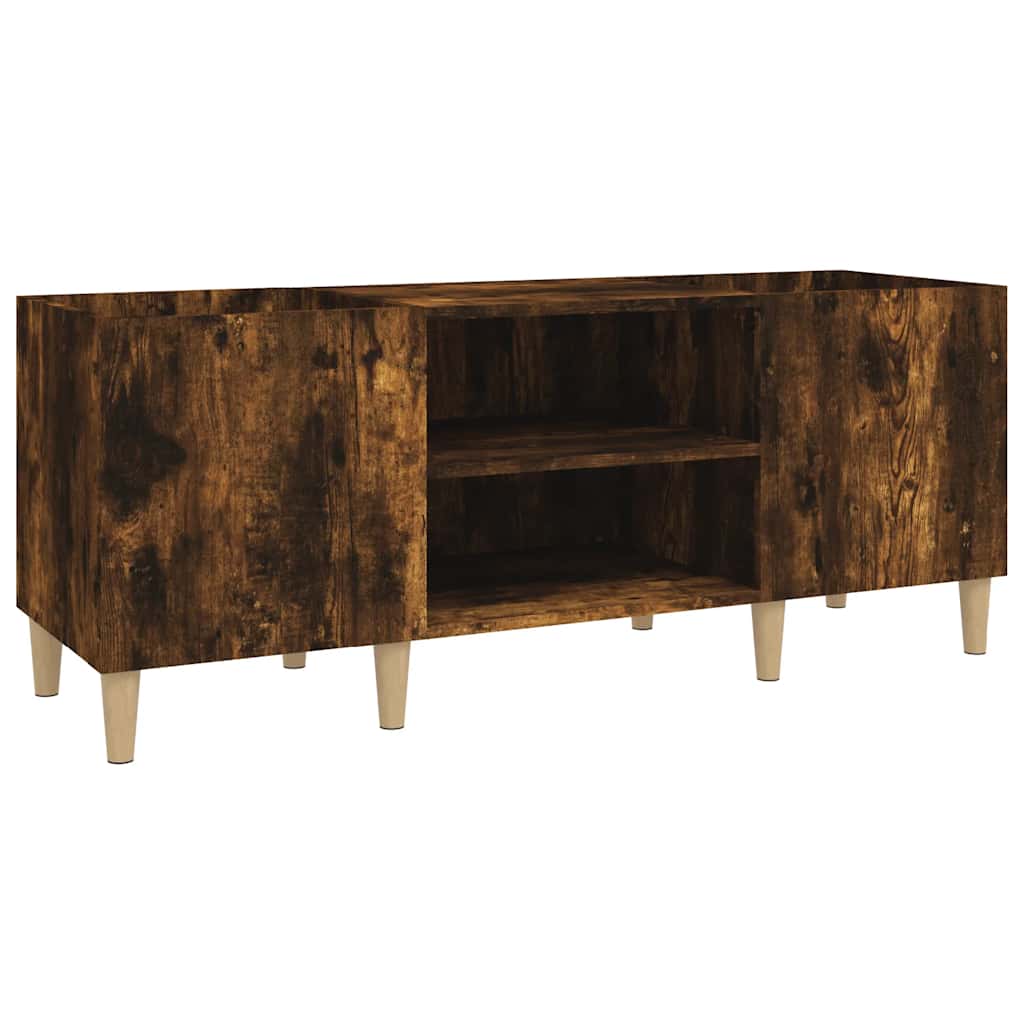 Skříňka Na Lp Desky Kouřový Dub 121X38X48 Cm Kompozitní Dřevo