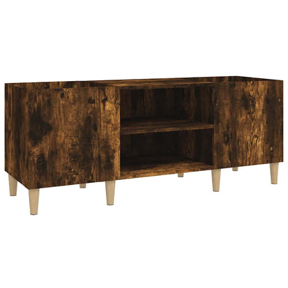 Skříňka Na Lp Desky Kouřový Dub 121X38X48 Cm Kompozitní Dřevo