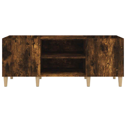 Skříňka Na Lp Desky Kouřový Dub 121X38X48 Cm Kompozitní Dřevo