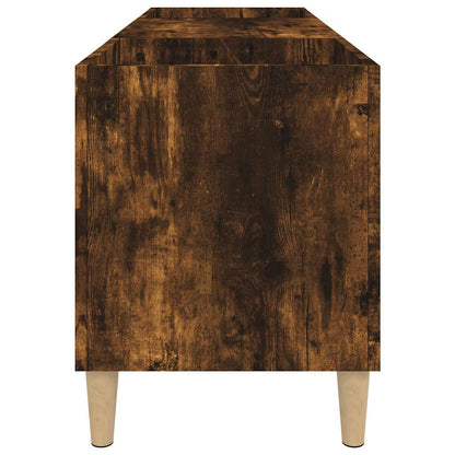 Skříňka Na Lp Desky Kouřový Dub 121X38X48 Cm Kompozitní Dřevo