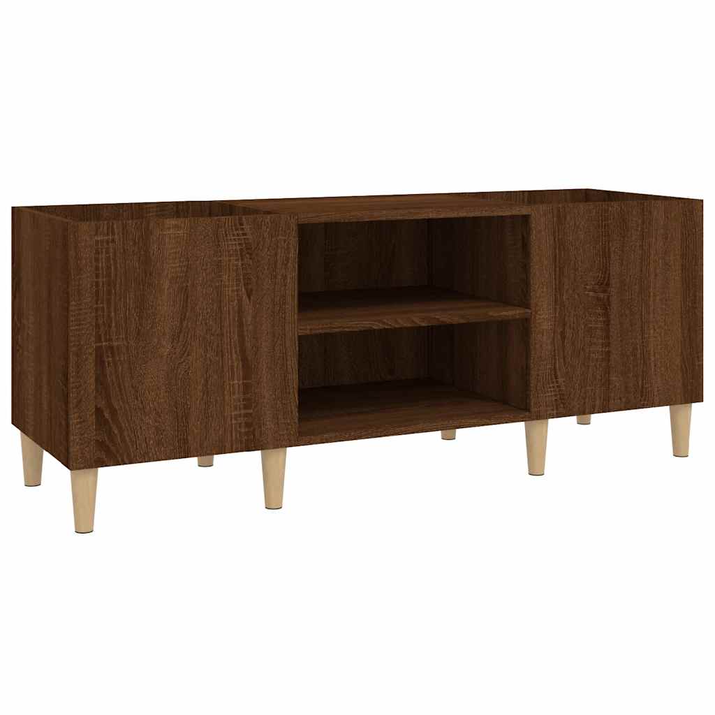Skříňka Na Lp Desky Hnědý Dub 121X38X48 Cm Kompozitní Dřevo