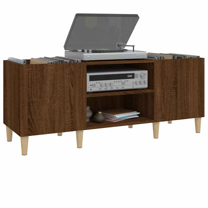 Skříňka Na Lp Desky Hnědý Dub 121X38X48 Cm Kompozitní Dřevo