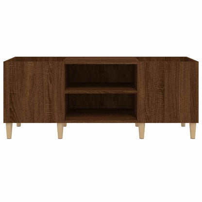 Skříňka Na Lp Desky Hnědý Dub 121X38X48 Cm Kompozitní Dřevo