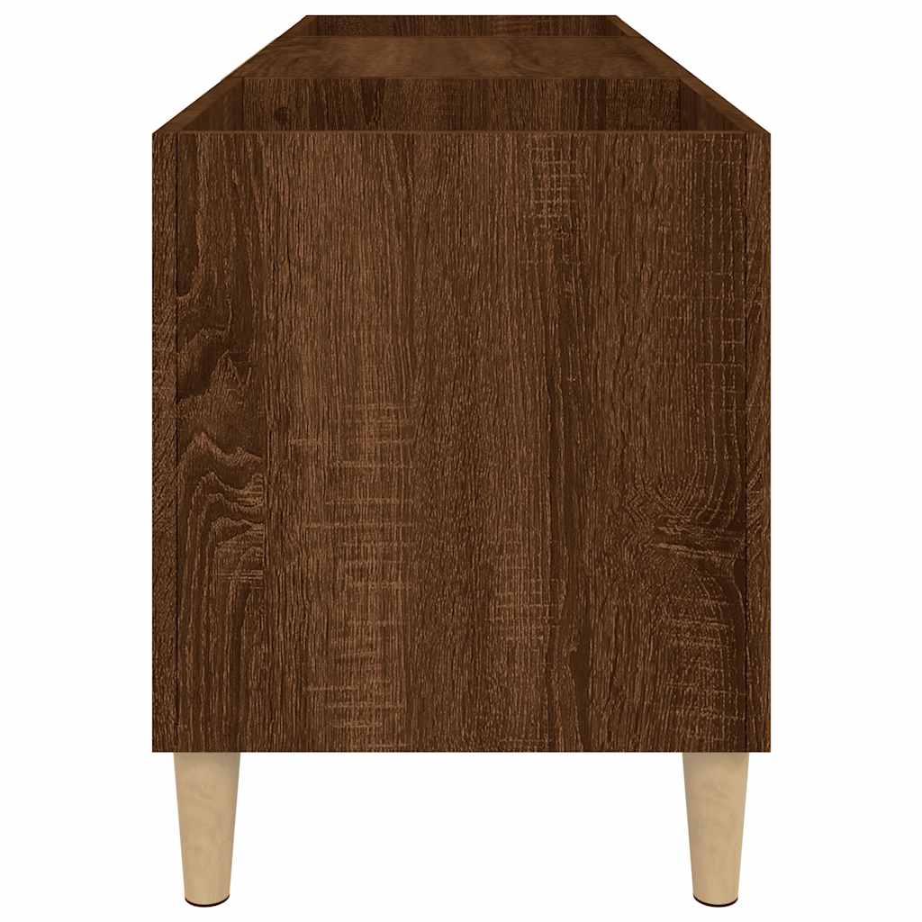 Skříňka Na Lp Desky Hnědý Dub 121X38X48 Cm Kompozitní Dřevo