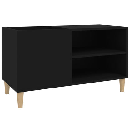 Skříňka Na Lp Desky Černá 84,5 X 38 X 48 Cm Kompozitní Dřevo