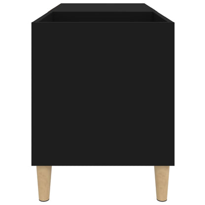 Skříňka Na Lp Desky Černá 84,5 X 38 X 48 Cm Kompozitní Dřevo