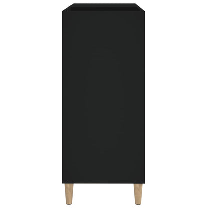 Skříňka Na Lp Desky Černá 84,5 X 38 X 89 Cm Kompozitní Dřevo