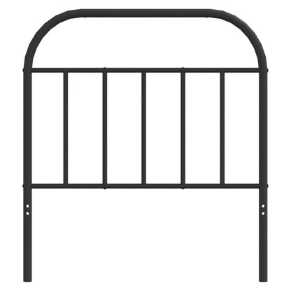 Kovové Náhradní Čelo Postele Černé 80 Cm