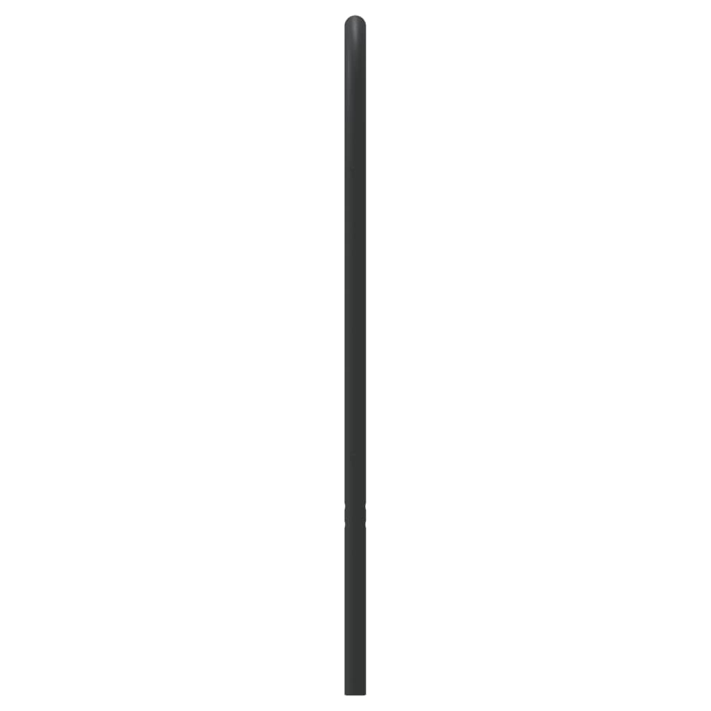 Kovové Náhradní Čelo Postele Černé 80 Cm