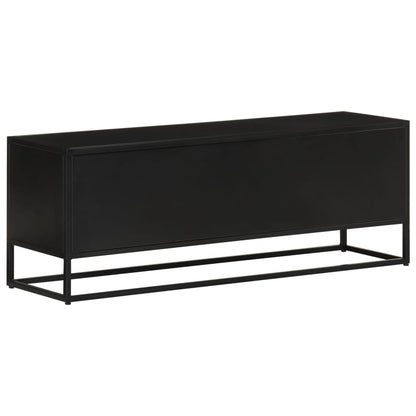 Tv Skříňka 110 X 30 X 40 Cm Masivní Mangovníkové Dřevo A Železo