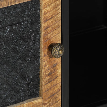 Tv Skříňka 110 X 30 X 40 Cm Masivní Mangovníkové Dřevo A Železo