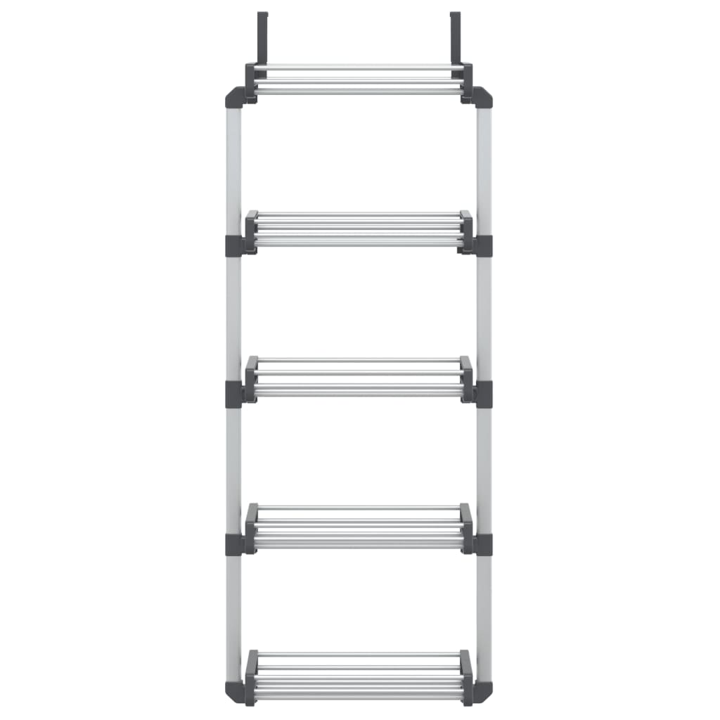 Dveřní Organizér S 5 Policemi 52 X 20 X 135 Cm Hliník