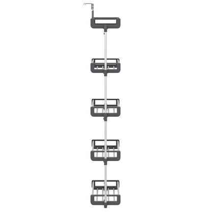 Dveřní Organizér S 5 Policemi 52 X 20 X 135 Cm Hliník