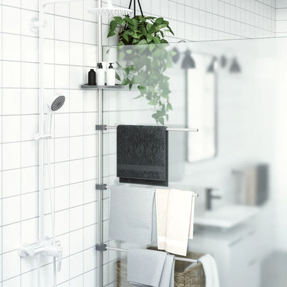 Držák Na Ručníky 47 X 280 Cm Hliník Tmavě Hnědá