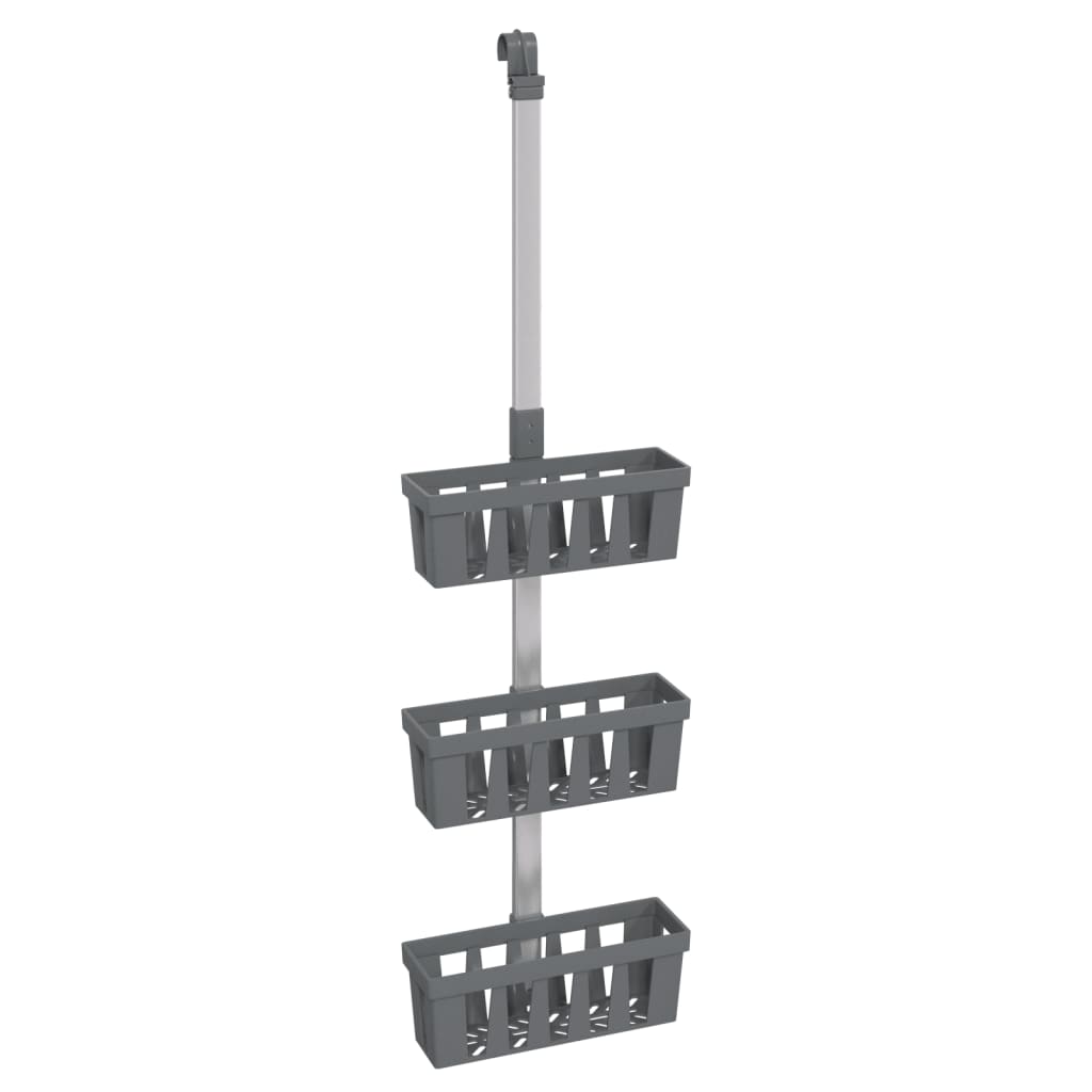 Závěsná Police Do Sprchy 30 X 15 × (67–105) Cm Hliník