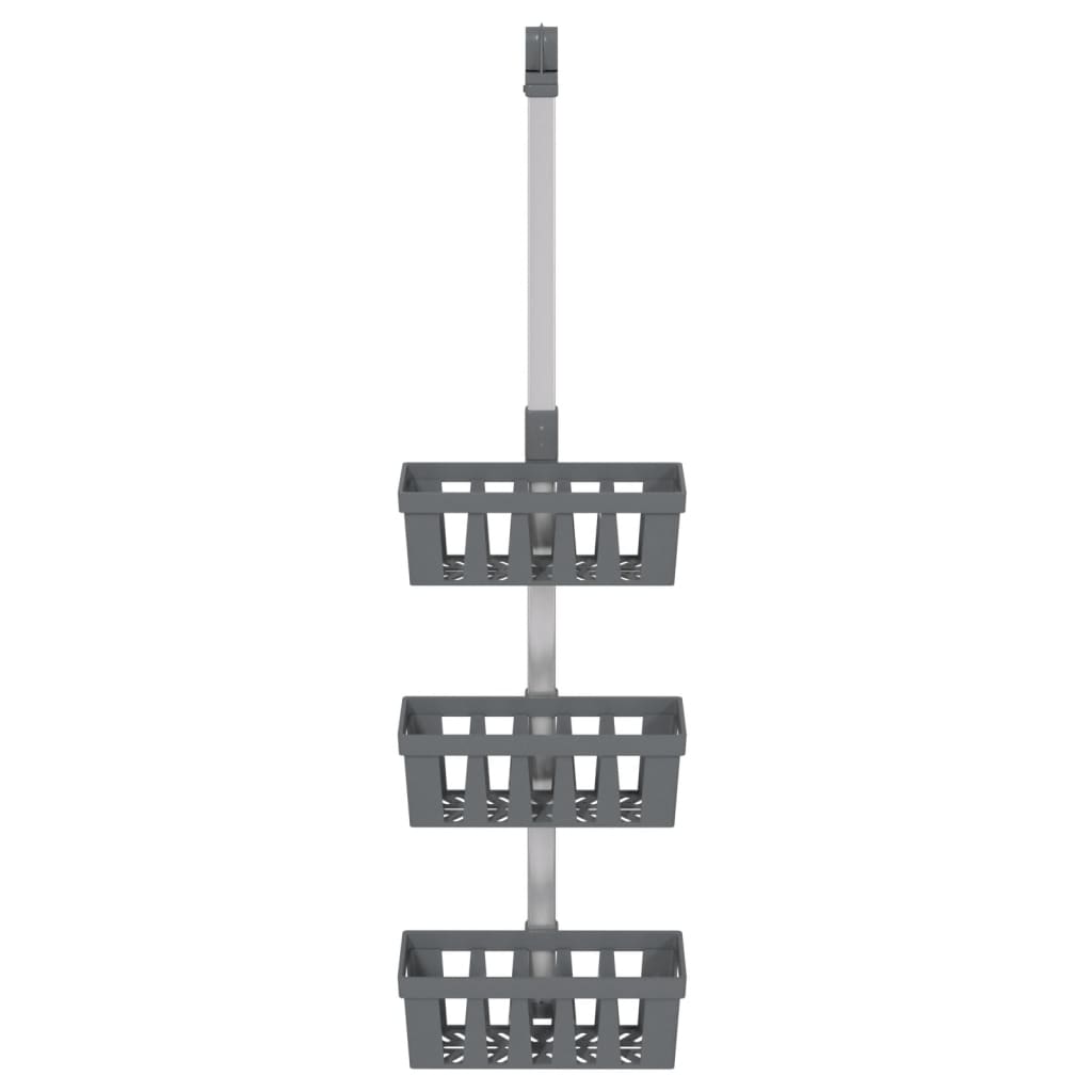 Závěsná Police Do Sprchy 30 X 15 × (67–105) Cm Hliník
