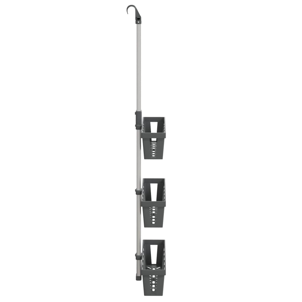 Závěsná Police Do Sprchy 30 X 15 × (67–105) Cm Hliník