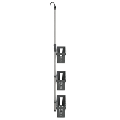 Závěsná Police Do Sprchy 30 X 15 × (67–105) Cm Hliník