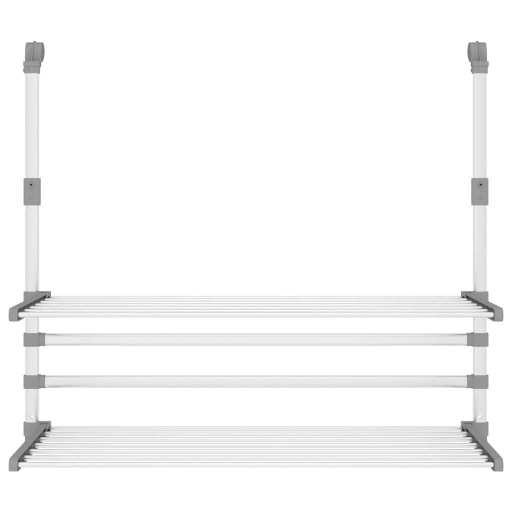 Sušák Na Prádlo Na Balkon 89 X 25 X (60–95) Cm Hliník