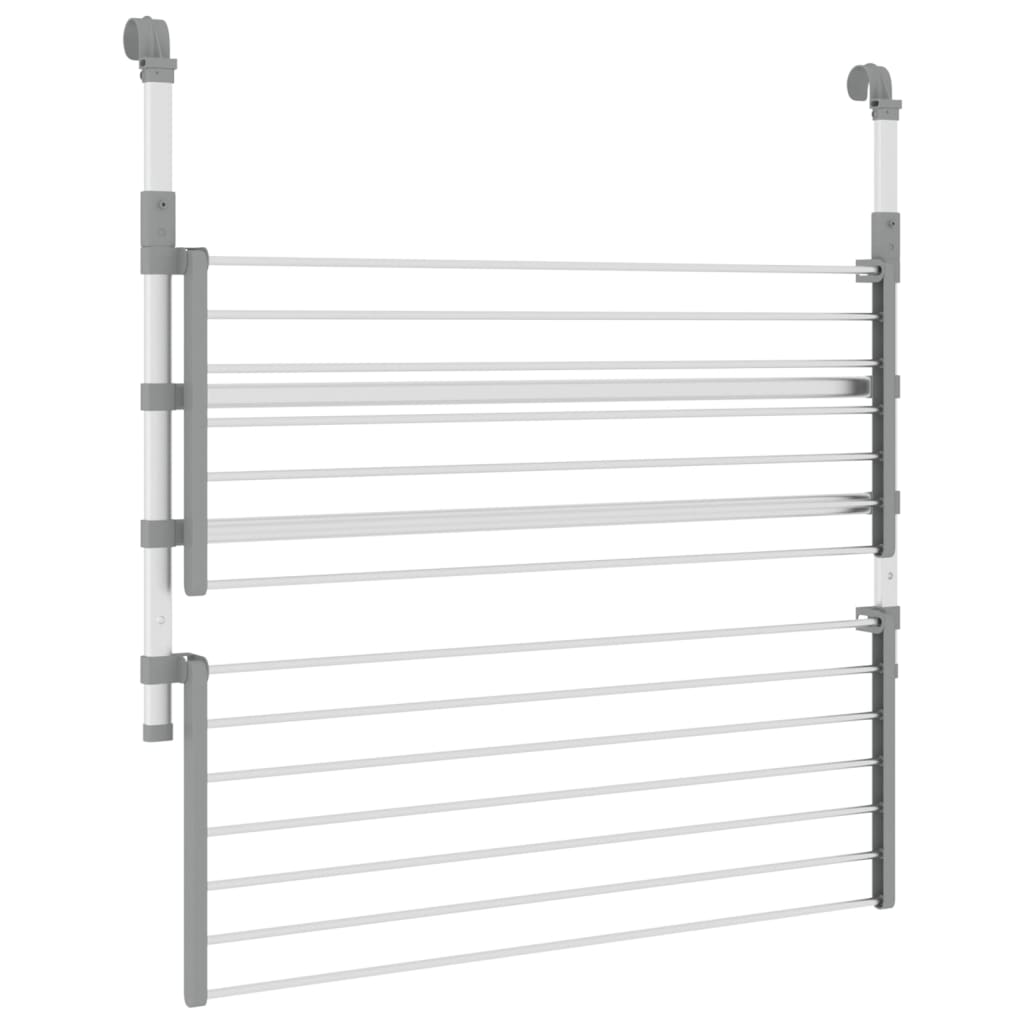 Sušák Na Prádlo Na Balkon 89 X 25 X (60–95) Cm Hliník