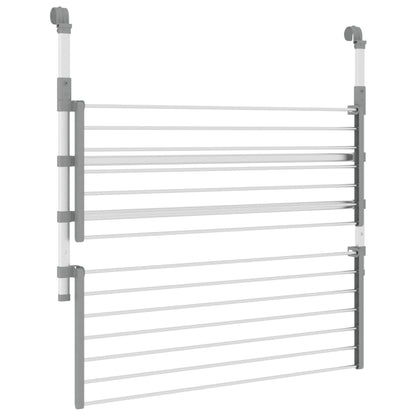 Sušák Na Prádlo Na Balkon 89 X 25 X (60–95) Cm Hliník