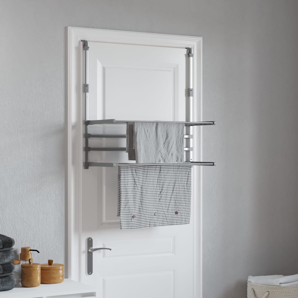 Sušák Na Prádlo Na Balkon 89 X 25 X (60–95) Cm Hliník