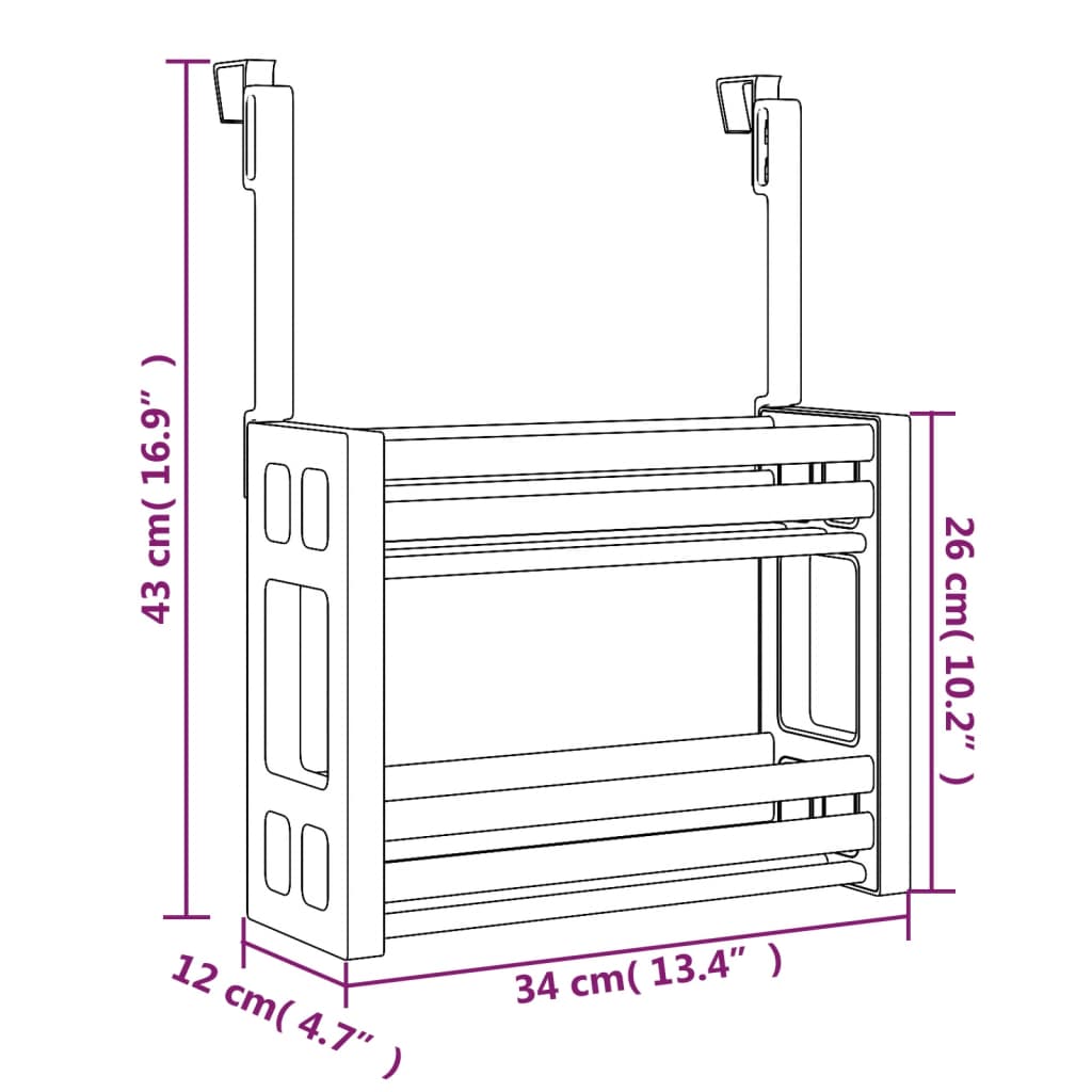 Organizér Pod Dřez 34 X 12 X 26 Cm Hliník