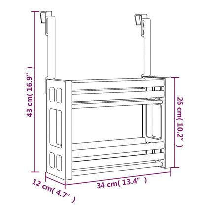 Organizér Pod Dřez 34 X 12 X 26 Cm Hliník