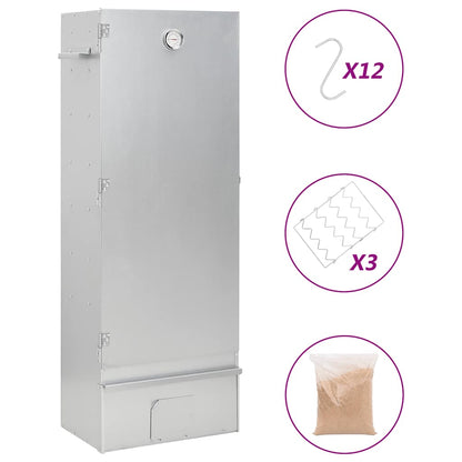 Grilovací Trouba/Udírna A Štěpky 44,5X29X110Cm Pozinkovaná Ocel