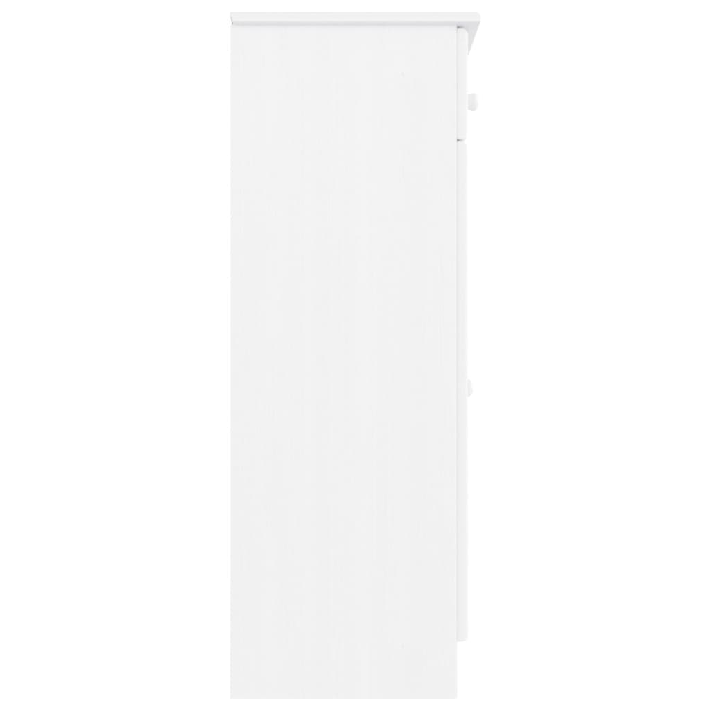 Botník Alta Bílý 77 X 35 X 96 Cm Masivní Borové Dřevo